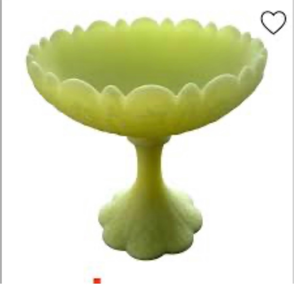 Antique Fenton green candy dish